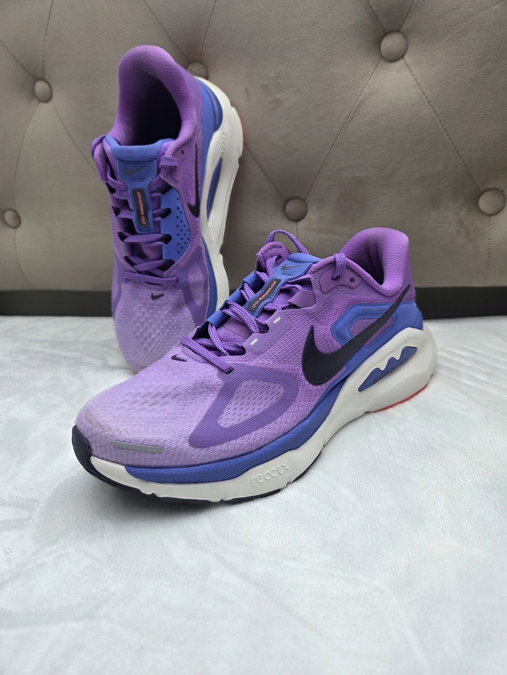 Nike Structure Plus Women’s Running Shoes Purple US 8 ZoomX ReactX